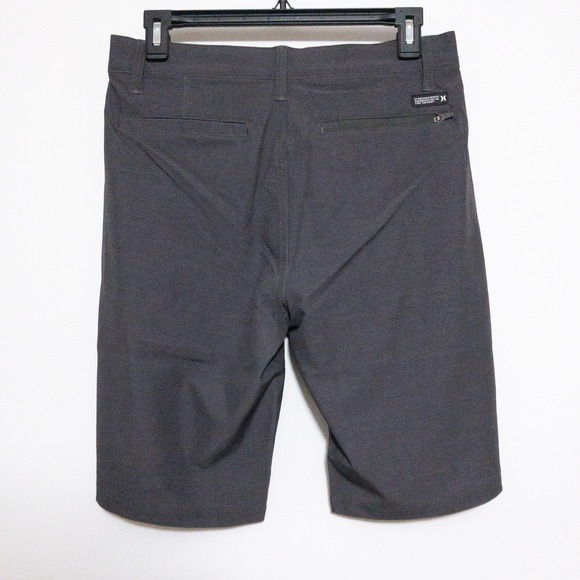 Hurley Shorts Mens 28 (30x10) Ion Gray Printed Hybrid Walk Stretch New - Picture 2 of 12